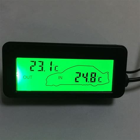 12V Car Inside Outside Temperature Meter Mini LCD Digital Car