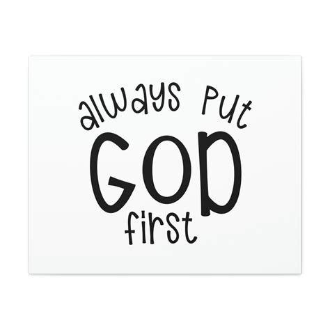 Scripture Walls Always Put God First Proverbs Christian Wall Art