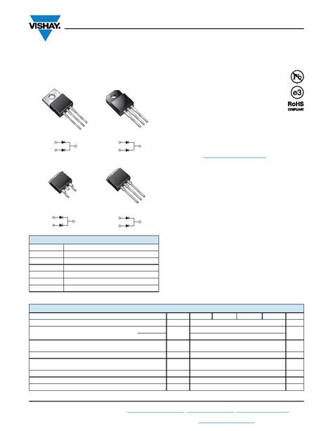 V30100C-E3 datasheet(1/6 Pages) VISHAY | Dual High Voltage Trench MOS ...