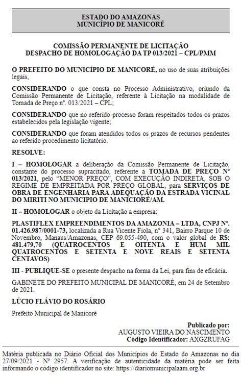 Prefeito de Manicoré Lúcio Flávio firma e renova contratos suspeitos