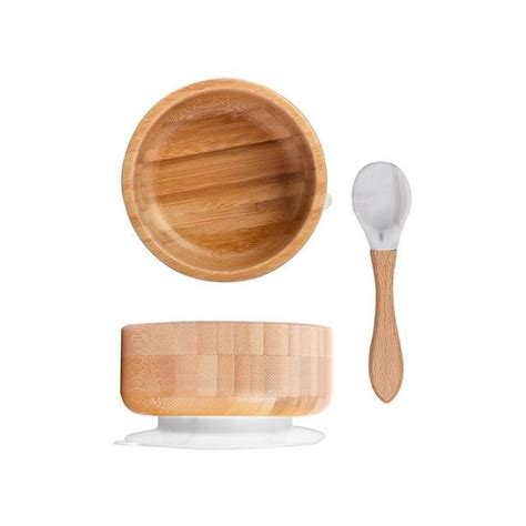 Vaisselle pour bébé YWEI ASSIETTE PLATEAU REPAS Bol en bambou