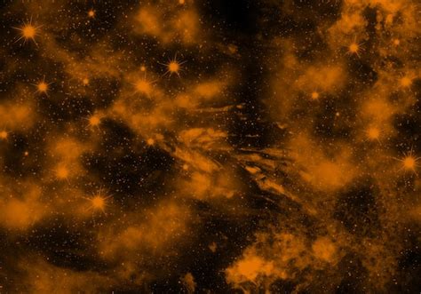 Premium Photo | Abstract orange nebula cosmic galaxy background