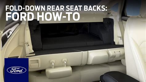 60 40 Split Fold Down Rear Seat Backs Ford How To Ford YouTube