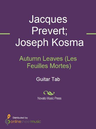 Autumn Leaves Les Feuilles Mortes Ebook Eva Marie Cassidy Jacques