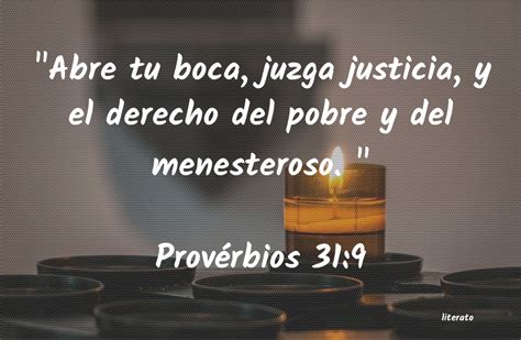 La Biblia ProvÃrbios 31 9