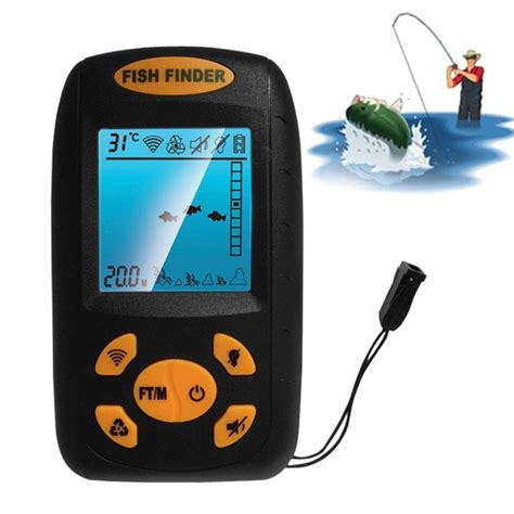 Portable Ultrasonic Fish Finder Water Depth Temperature Fishfinder