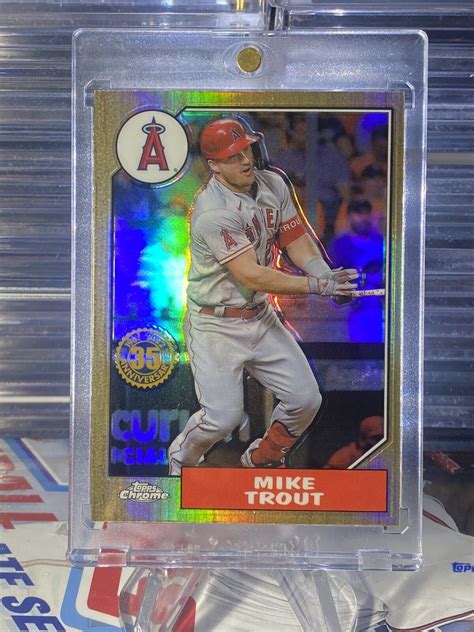 Topps Chrome Mike Trout Th Anniversary Refractor Bc