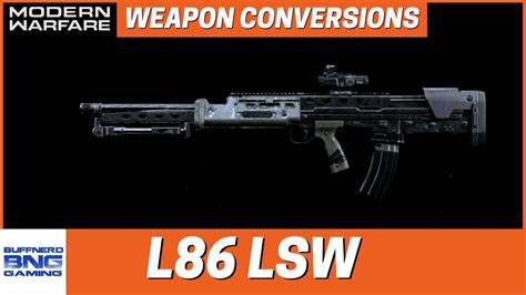 L86 Lsw Weapon Conversion Call Of Duty Modern Warfare Youtube