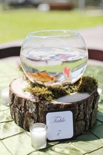 Centros De Mesa Con Peceras Fishing Themed Wedding Fish Centerpiece