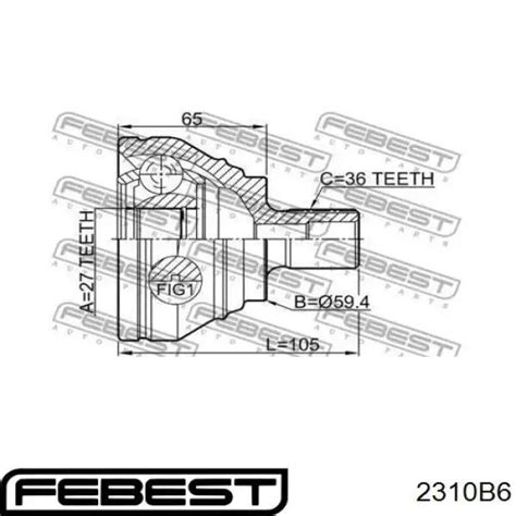 B Febest Junta Homocin Tica Exterior Delantera Comprar Barato