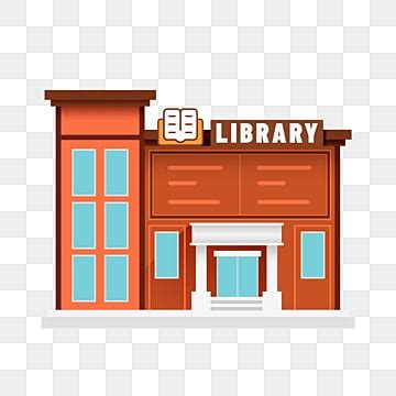 Cartoon Library Building Clipart, Cartoon, Library, Building PNG ...