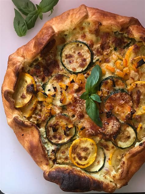 Tarte Rustique Courgettes Lardons Et Mozzarella