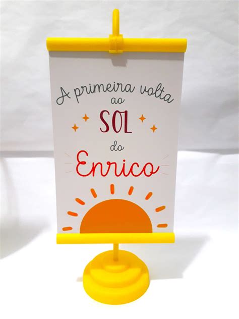 Mini Banner Primeira Volta Ao Sol Elo Produtos Especiais