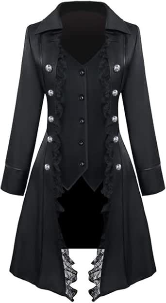 Amazon Womens Gothic Lace Tailcoat Steampunk Victorian Tail Jacket