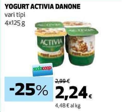 Yogurt Activia Danone Vari Tipi X G Offerta Di Coop