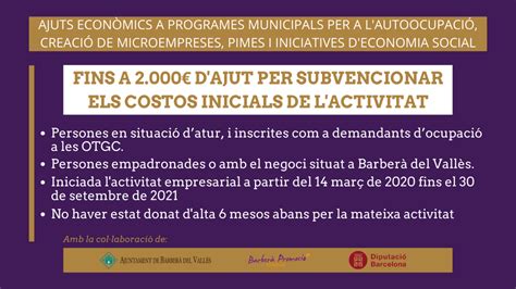 S obre la presentació de sollicituds per a la línia dajuts econòmics