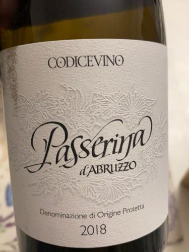 Codice Vino Passerina D Abruzzo Vivino Canada