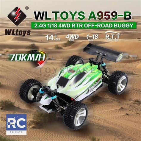 WLtoys A959B 1 18 4WD Buggy Off Road RC Car 70km H A959 B