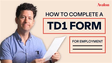 How To Complete A Federal Td Form Youtube