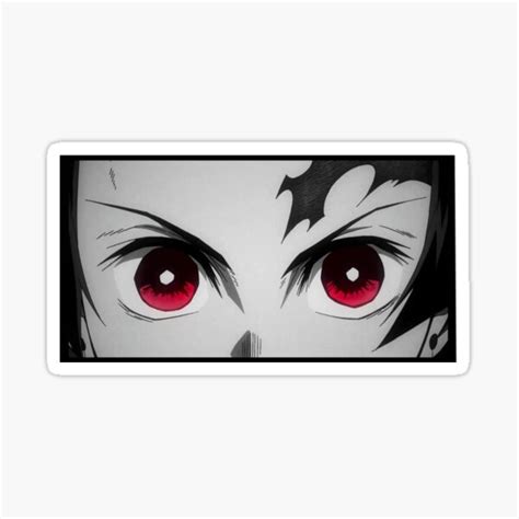 Tanjiro Kamado Tanjiro Eyes Demon Slayer Sticker For Sale By