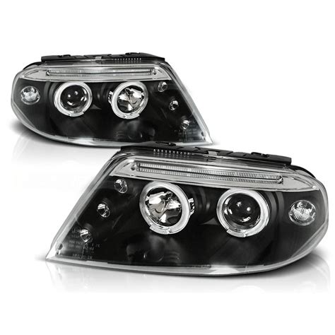 Scheinwerfer Angel Eyes LED schwarz passt für VW Passat 3BG ab 2000 2005