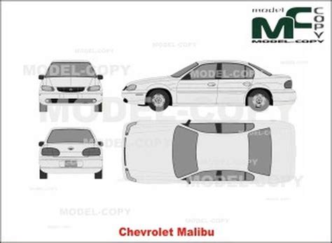 Chevrolet Malibu 2d Drawing Blueprints Model Copy Chevrolet Malibu Chevrolet Malibu