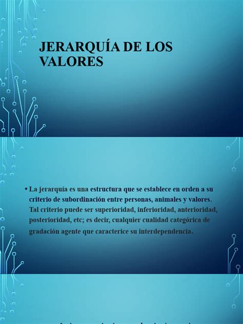 Jerarquia De Los Valores Unidad Ii Pdf Jerarquía Educación En