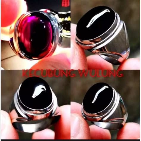 Jual Cod Batu Cincin Akik Kecubung Wulung Tembus Ring Tanam High