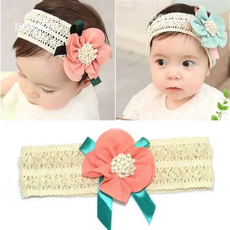 Cute Baby Girl Headwear Big Flower Kids Hairbands Baby Girls Hair ...