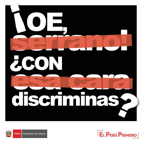 Ministerio De Cultura Lanza Campaña Gráfica Contra El Racismo