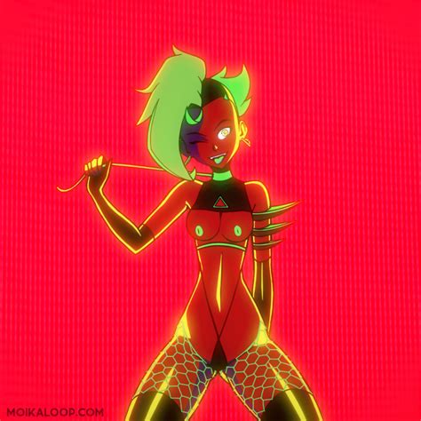 Rule 34 Animated Breasts Breasts Bounce Hips Leash Moika Moikaloop One Eye Closed Original