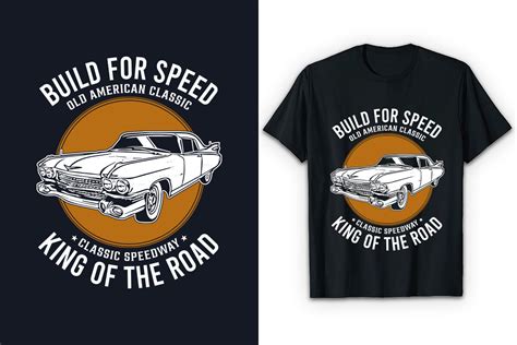 Old American Classic Car T Shirt Design Graphic By Stock House