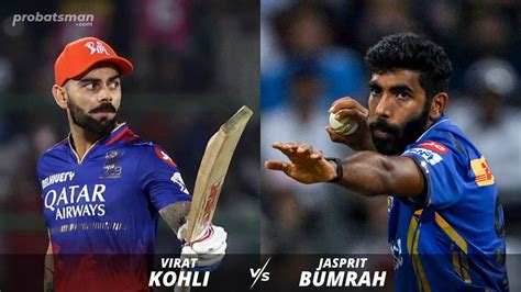 Analyzing Virat Kohli vs Jasprit Bumrah Stats Before IPL 2024 Match ...