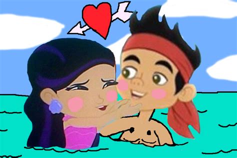 Jake And The Neverland Pirates Izzy And Jake Kiss