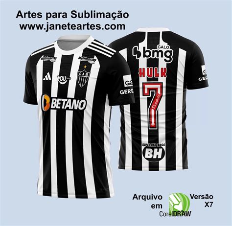 Arte Vetor Camisa Atlético Mineiro Titular 2024 - 2025 - Janete Artes