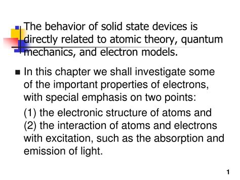 Ppt Electronic Physics Solid State Electrical Devices Powerpoint