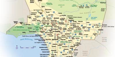 El Condado De Los ANGELES Ciudades Mapa Ciudades En El Condado De Los