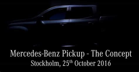 Mercedes-Benz teases its pickup "The Concept"