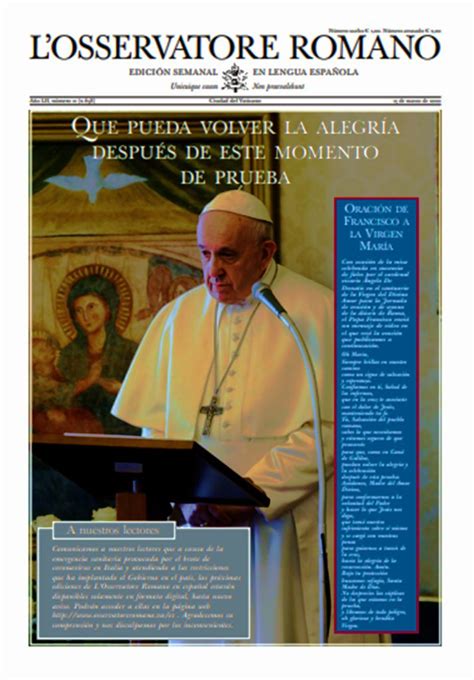 L Osservatore Romano en versión digital RIIAL