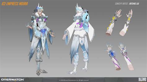 Moira Ice Empress Skin Art Overwatch Art Gallery Character Design