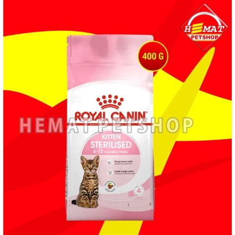 Jual Makanan Kucing Royal Canin Kitten Sterilised Gr Shopee Indonesia