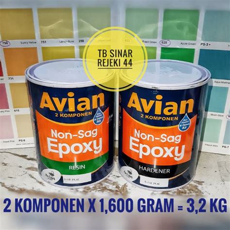 Jual Avian Lem Epoxy Non Sag Komponen X Gram Kg Komplit