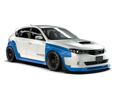 Full Fenderist Spec S Set Wide Body Kit Subaru Impreza Gt Wrx Gh 07 12