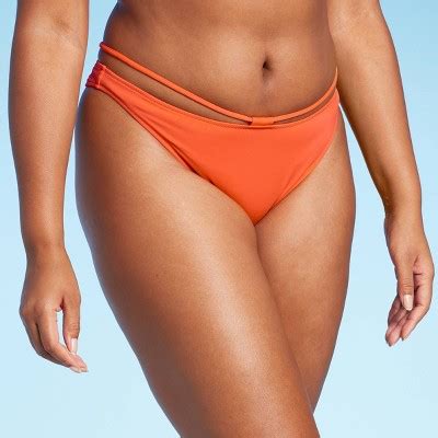 Women S Strappy High Leg Extra Cheeky Bikini Bottom Shade Shore