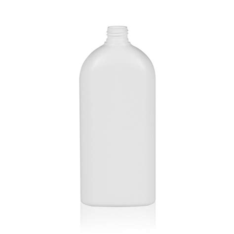 Basic Oval PE Flacons 500 Ml Ovale Blanc HDPE Flacon 2