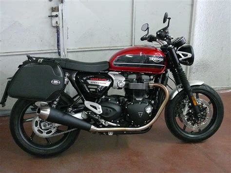 Coppia Di Borse Laterali Modello Scrambler Per Triumph Speed Twin Bagsandbike Borse E