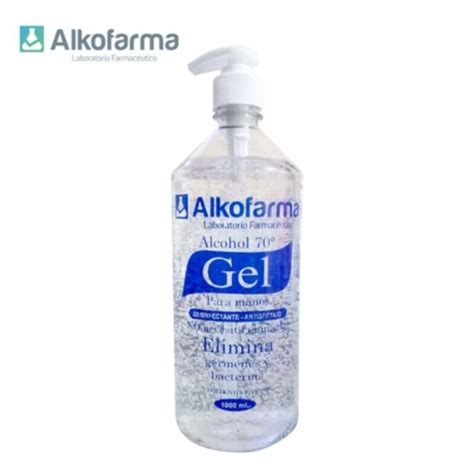 Alcohol En Gel 70 X 1 Litro Alkofarma Niko Industrial