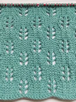 Leaves Stitch Knitting Pattern Pontos De Trico Receitas Padr Es De