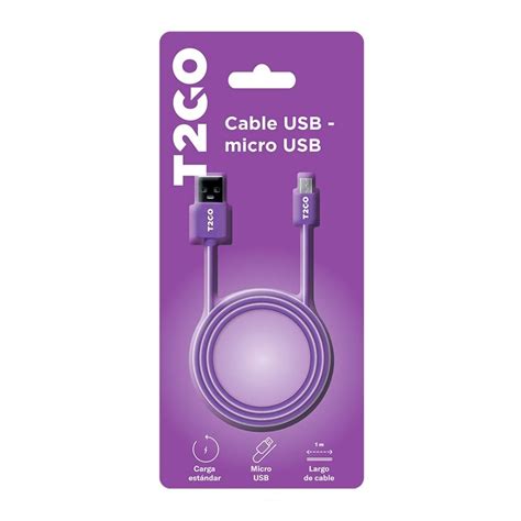 Cable Usb Micro Usb T Go Tg A Morado Walmart