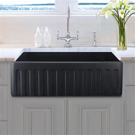 Nantucket Sinks Fireclay 33 L X 20 W Farmhouse Kitchen Sink Birch Lane Farmhouse Sink